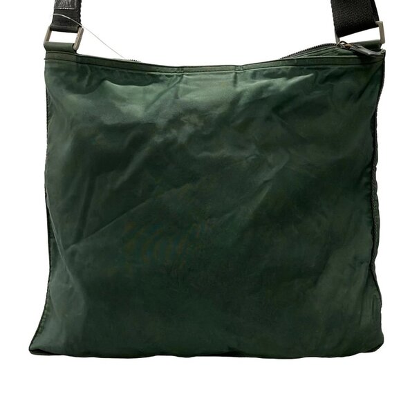 Auth PRADA - Green Nylon Shoulder Bag - Picture 3 of 11